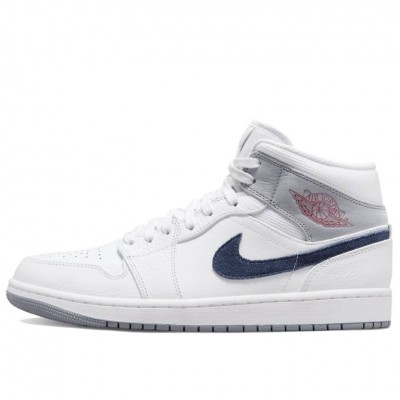 Air Jordan 1 Mid – Paris White