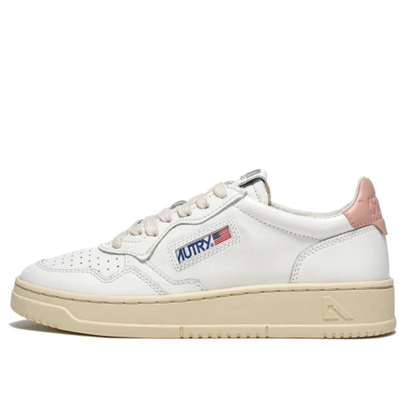 AUTRY Medalist Low – White Pink